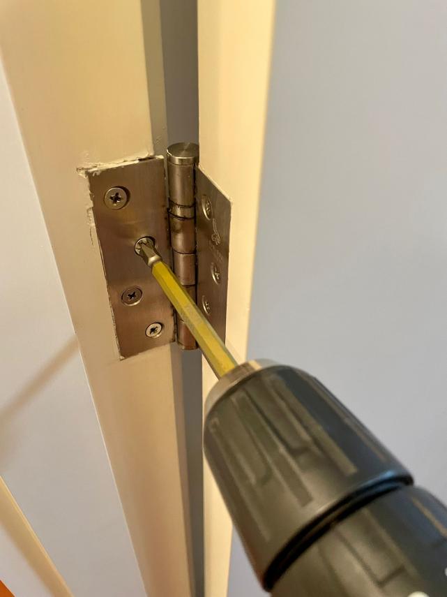 Wooden door did not open and close smoothly